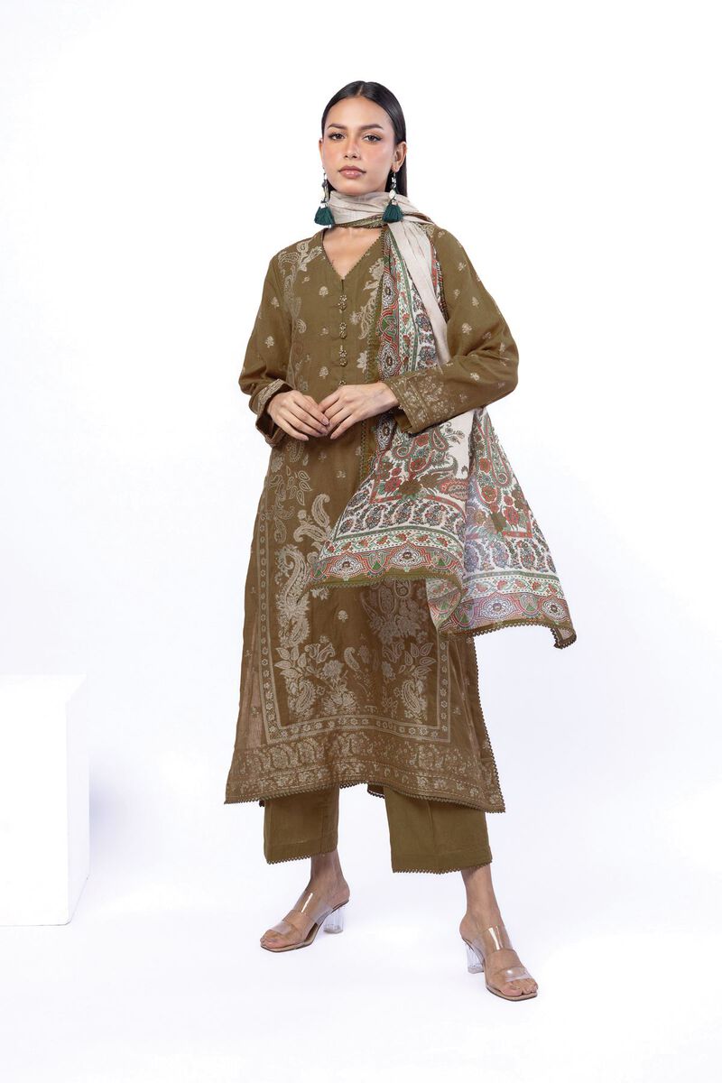 Dyed | Jacquard | Tailored 3 Piece | USD 70.00