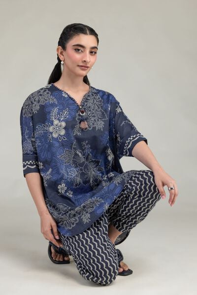 Printed | Cotton Dobby | Short Floral Kurta | USD 35.00