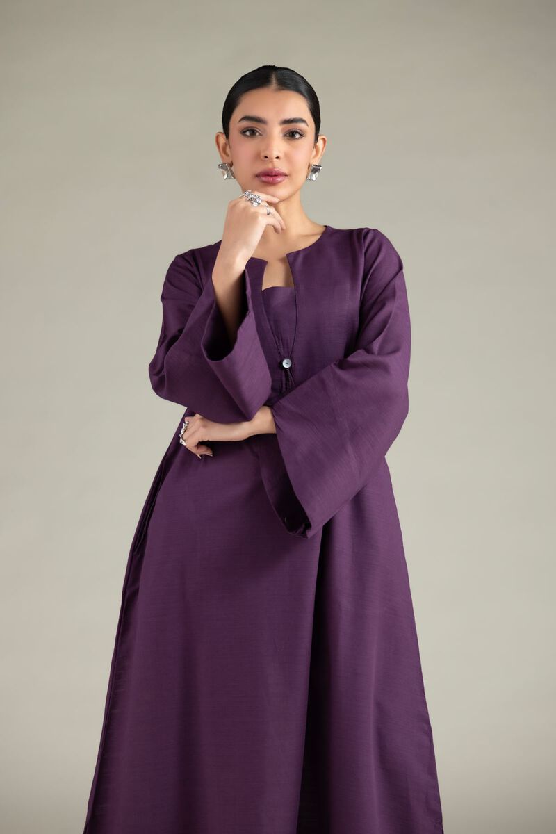 Dyed | Textured Cotton | Long Round-Neck Kurta | USD 35.00