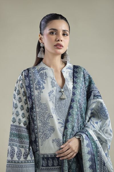 Printed | Jacquard | Floral Tailored Set | USD 65.00