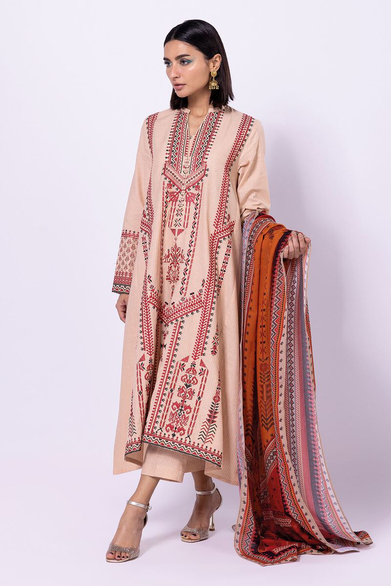 Embroidered | Diamond Dobby | Fabrics 3 Piece | null