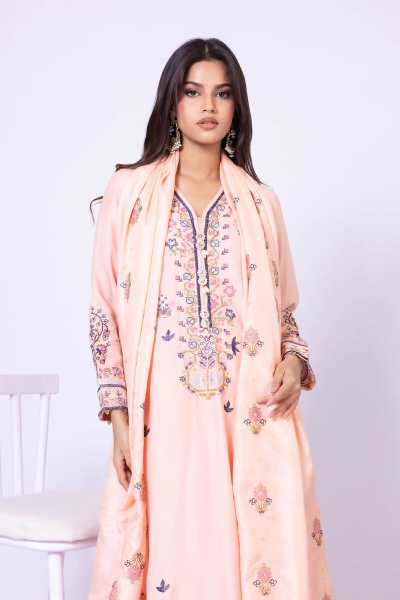 Embroidered | Tusser Silk | Dupatta | USD 25.00