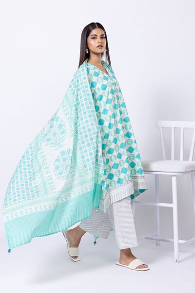Printed | Slub Lawn | Dupatta | USD 20.00