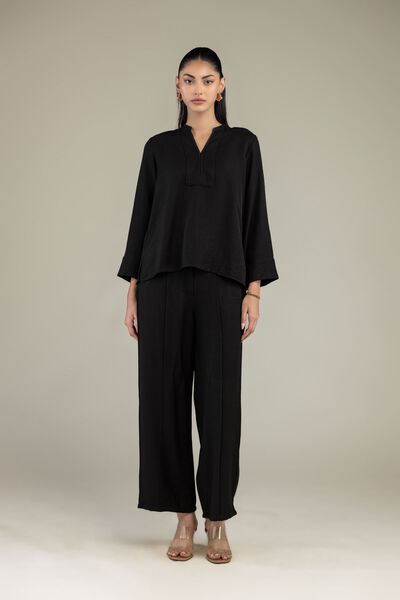 Dyed | Crepe | Trousers | USD 35.00