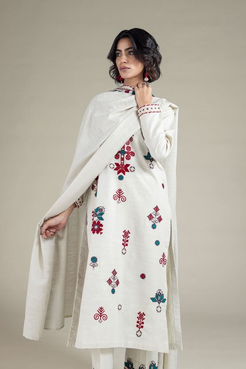 Embroidered | Textured Cotton | Dupatta | USD 20.00