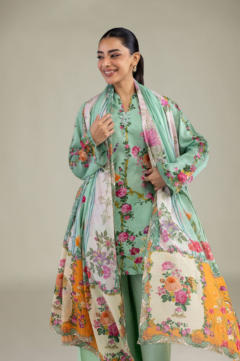 Printed | Lawn | Lawn Floral Dupatta | USD 30.00