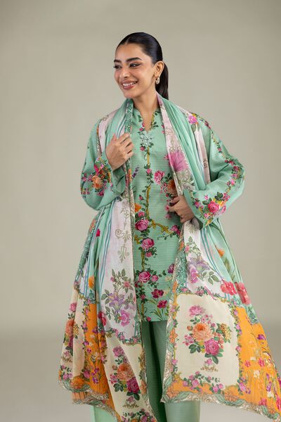 Printed | Lawn | Lawn Floral Dupatta | USD 30.00
