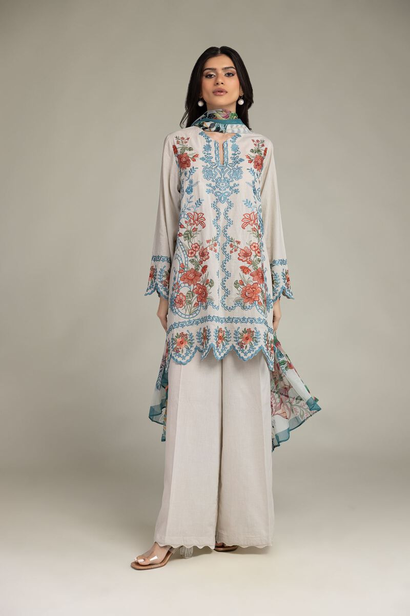 Embroidered | Cambric | Cambric Tailored 3-Piece | USD 85.00