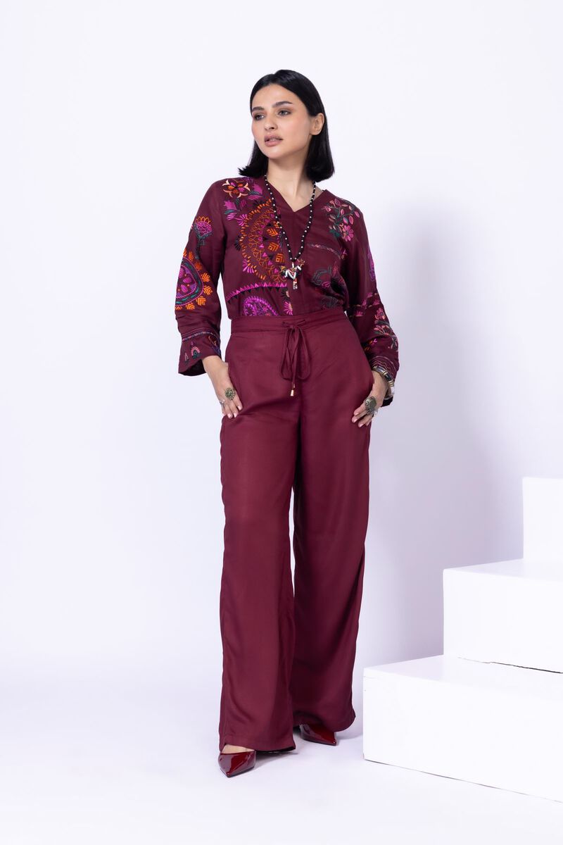 Dyed | Viscose Crepe | Trousers | USD 7.50