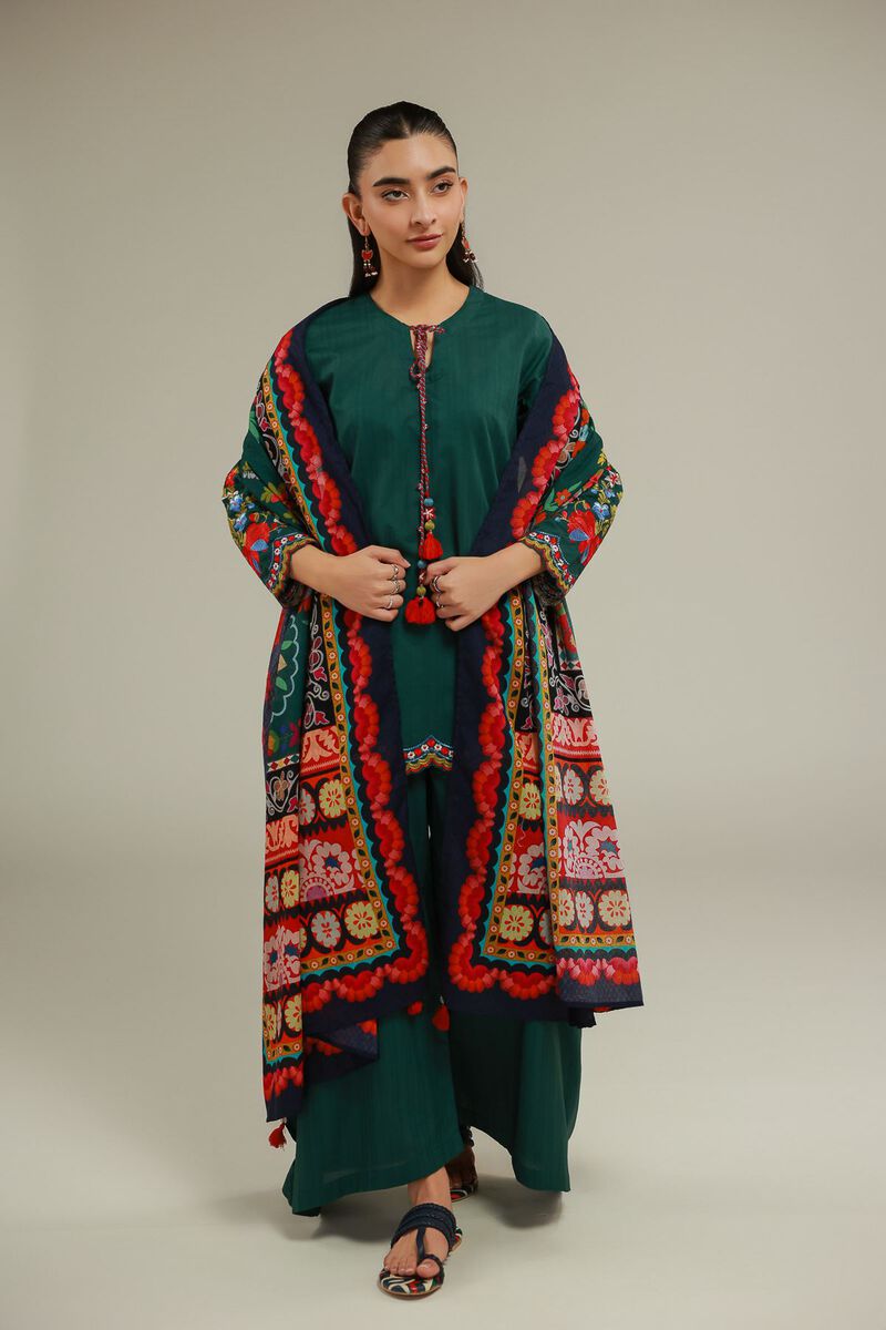 Embroidered | Cotton Net | Dupatta | USD 25.00