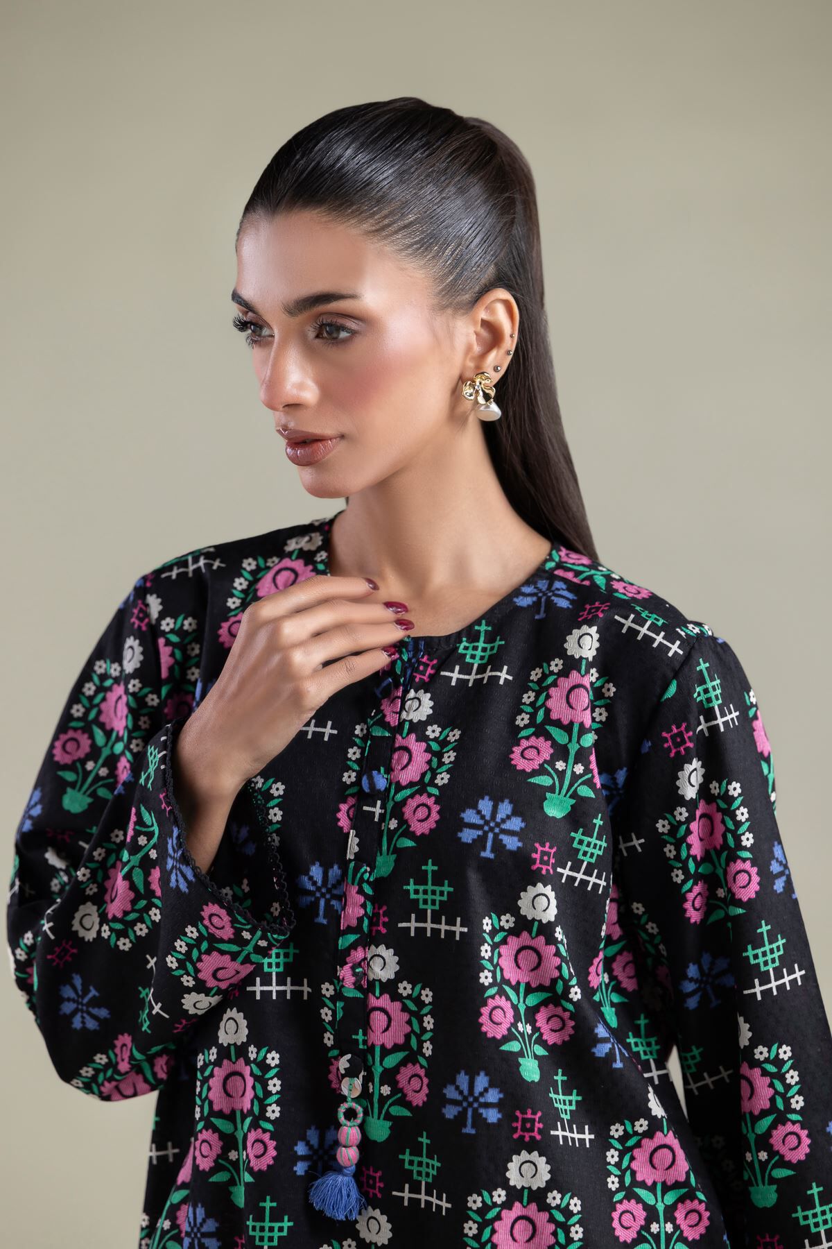 Buy Kurta | 0.0 N/A | 25-00-X2-02TB-VG_MULTI | Khaadi United States