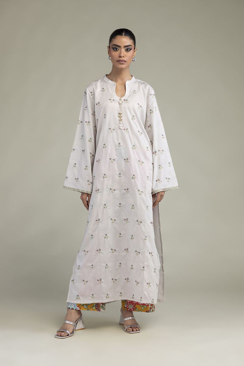 Embroidered | Cambric | Tailored 2-Piece Set | USD 55.00