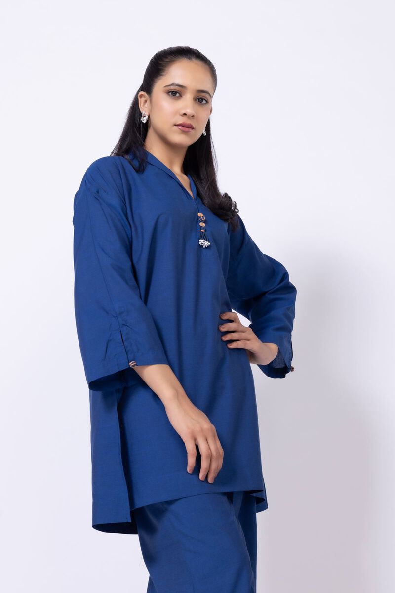 Dyed | Chambray | Kurta | USD 25.00