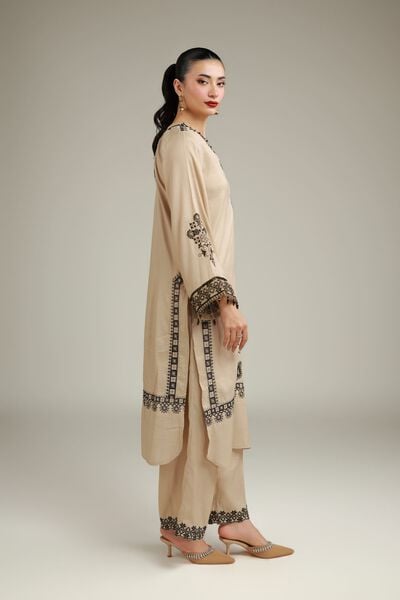 Embroidered | Raw Silk | Raw Silk Pants | USD 40.00