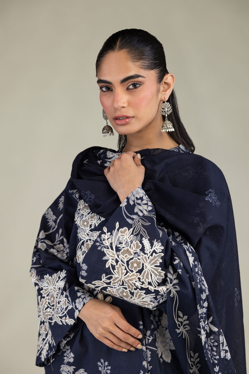 Embroidered | Lawn | Floral Lawn Dupatta | USD 25.00
