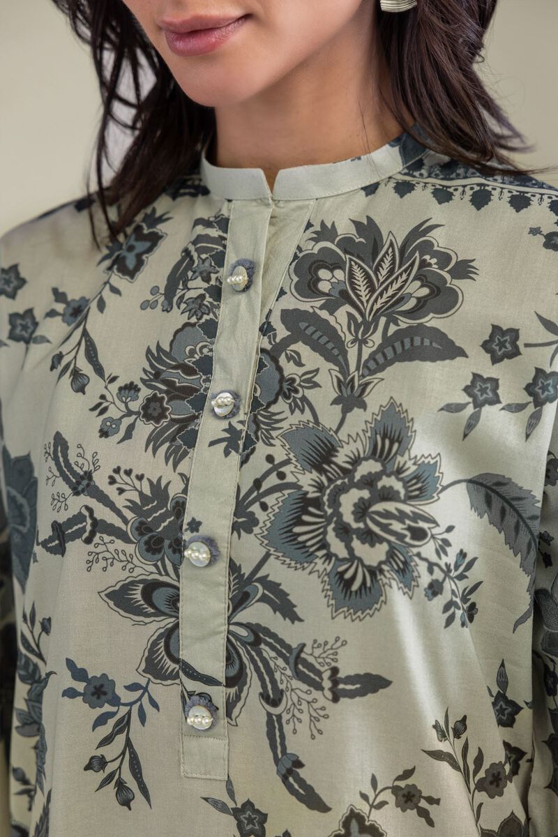 Printed | Cambric | Floral Cambric Kurta | USD 40.00