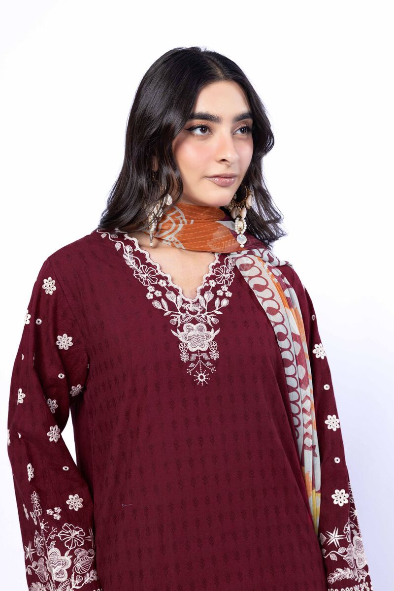 Embroidered | Cotton Dobby | Tailored 3 Piece | USD 75.00