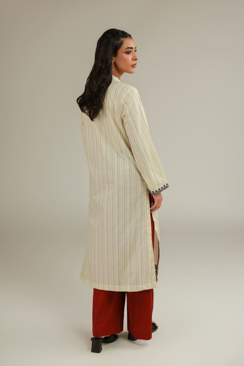 Embroidered | Cotton Dobby | Floral Cotton Kurta | USD 35.00