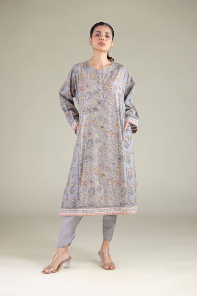 Printed | Cambric | Tapered Solid Shalwar | USD 25.00