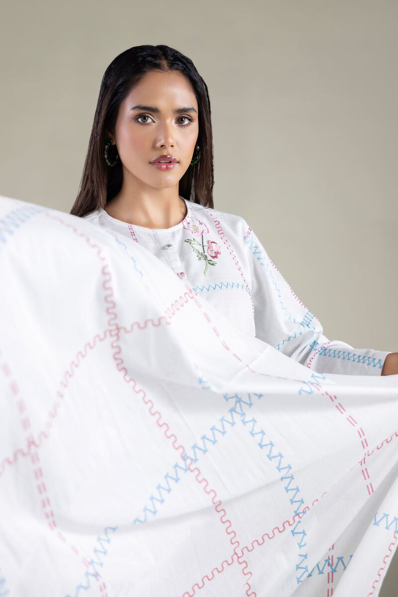 Embroidered | Lawn | Floral Tassel Dupatta | USD 25.00