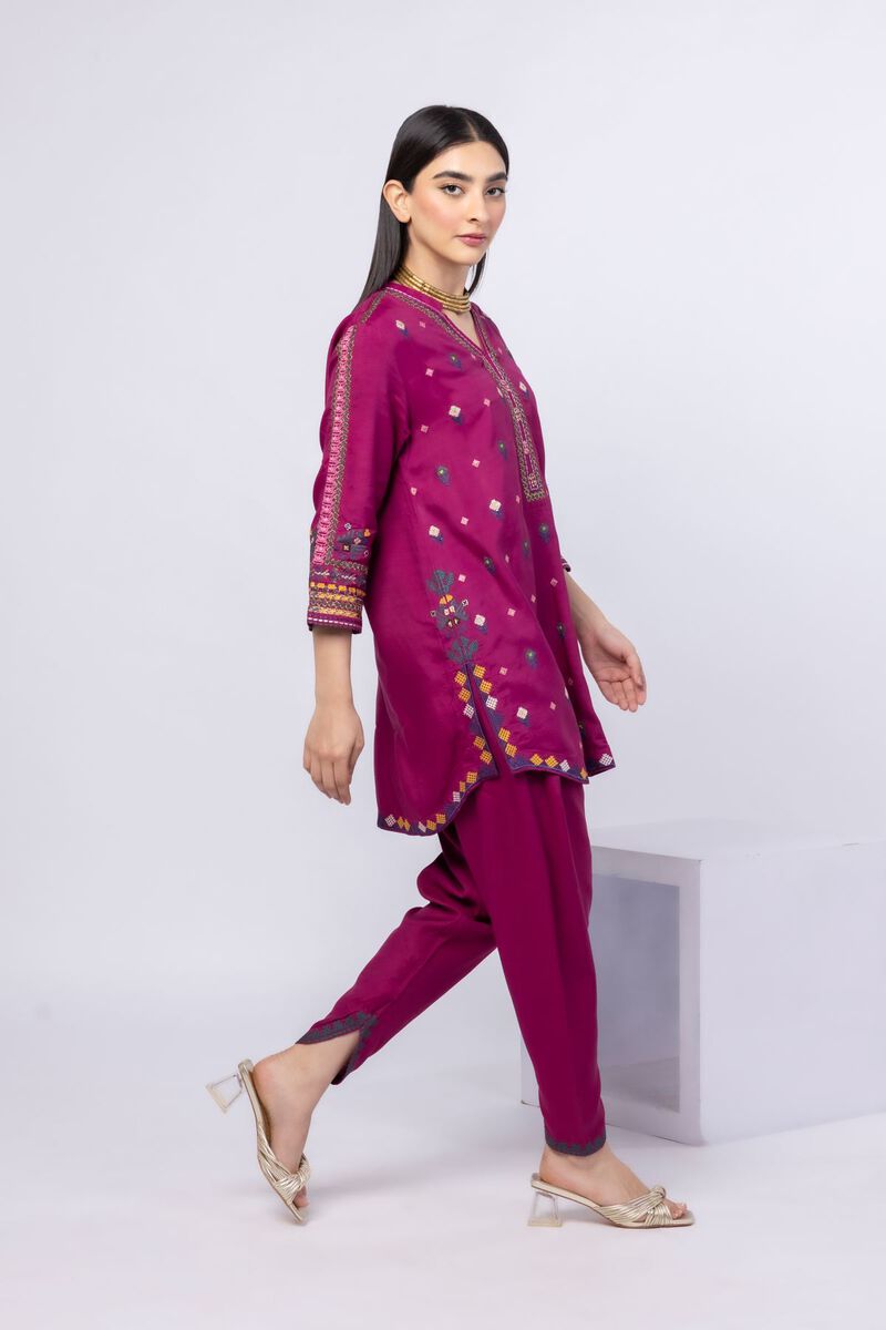 Embroidered | Russian Raw Silk | Kurta | USD 50.00