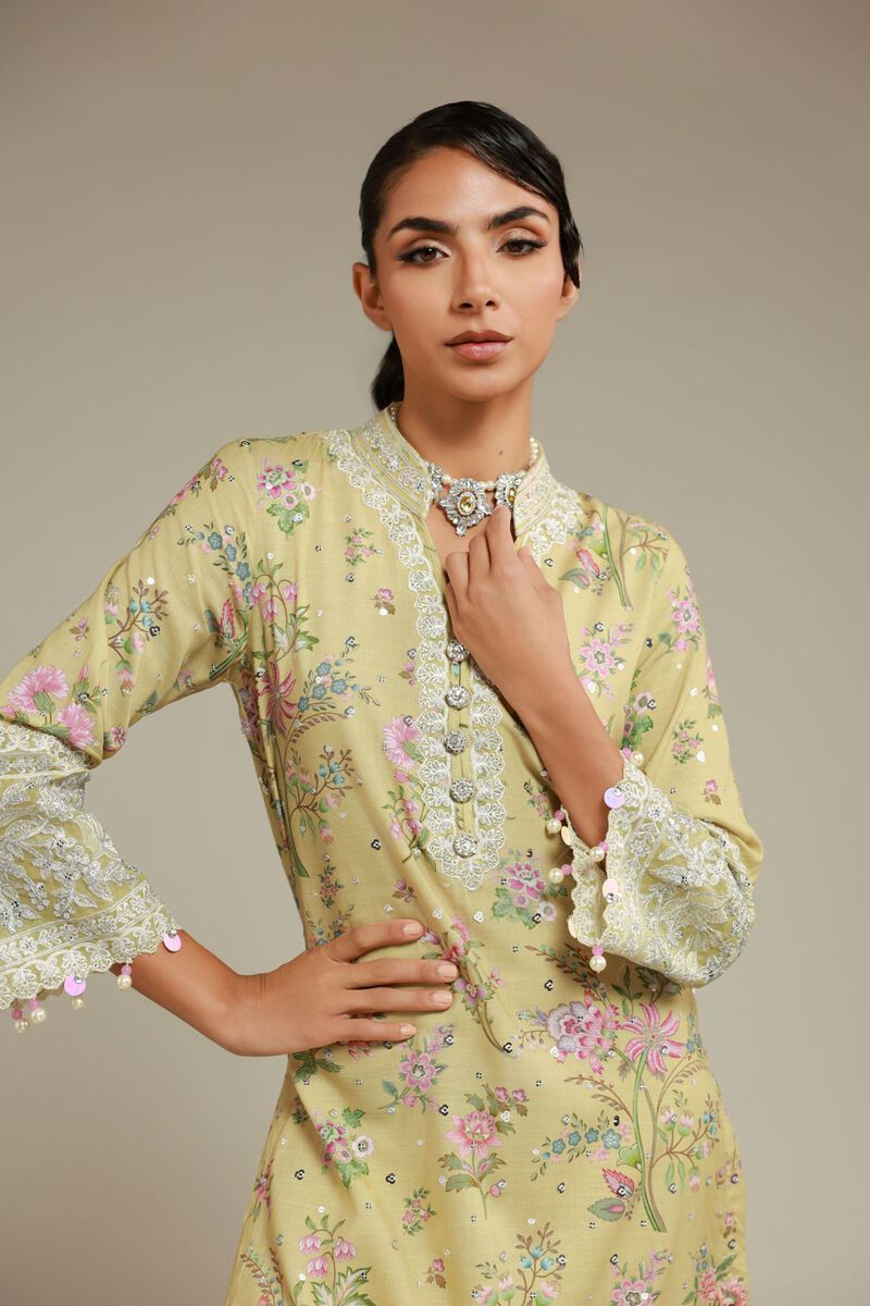 Embroidered | Raw Silk | Kurta | USD 60.00