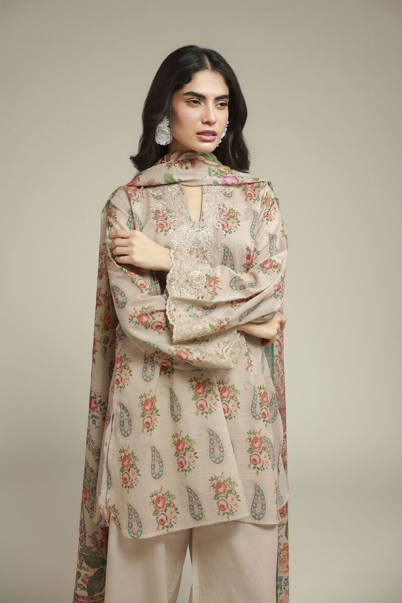 Embroidered | Mesuri | Floral Tailored Suit | USD 70.00