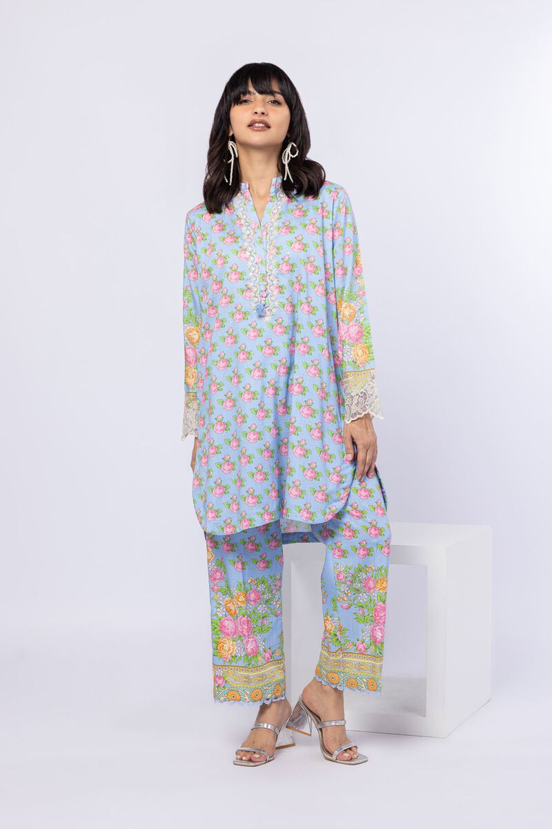 Embroidered | Crosshatch Raw Silk | Kurta | USD 40.00