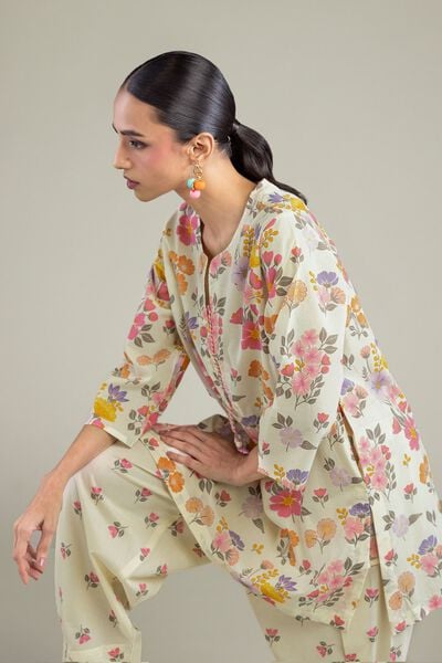 Printed | Cambric | Short Cambric Kurta | USD 30.00
