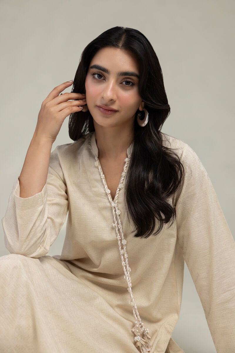 Dyed | Cotton Dobby | Longline Cotton  Kurta | USD 35.00