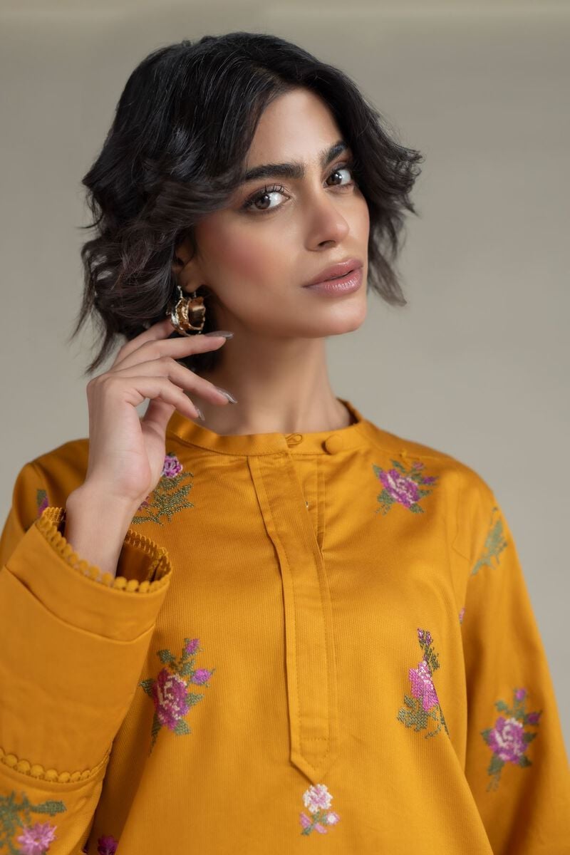 Embroidered | Textured Cotton | Kurta | USD 35.00