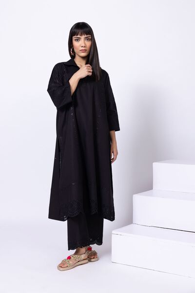 Embroidered | Crosshatch Poplin | Pants | USD 7.50