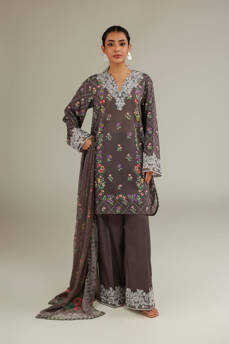 Embroidered | Cambric | Floral Cambric Tailored | USD 75.00