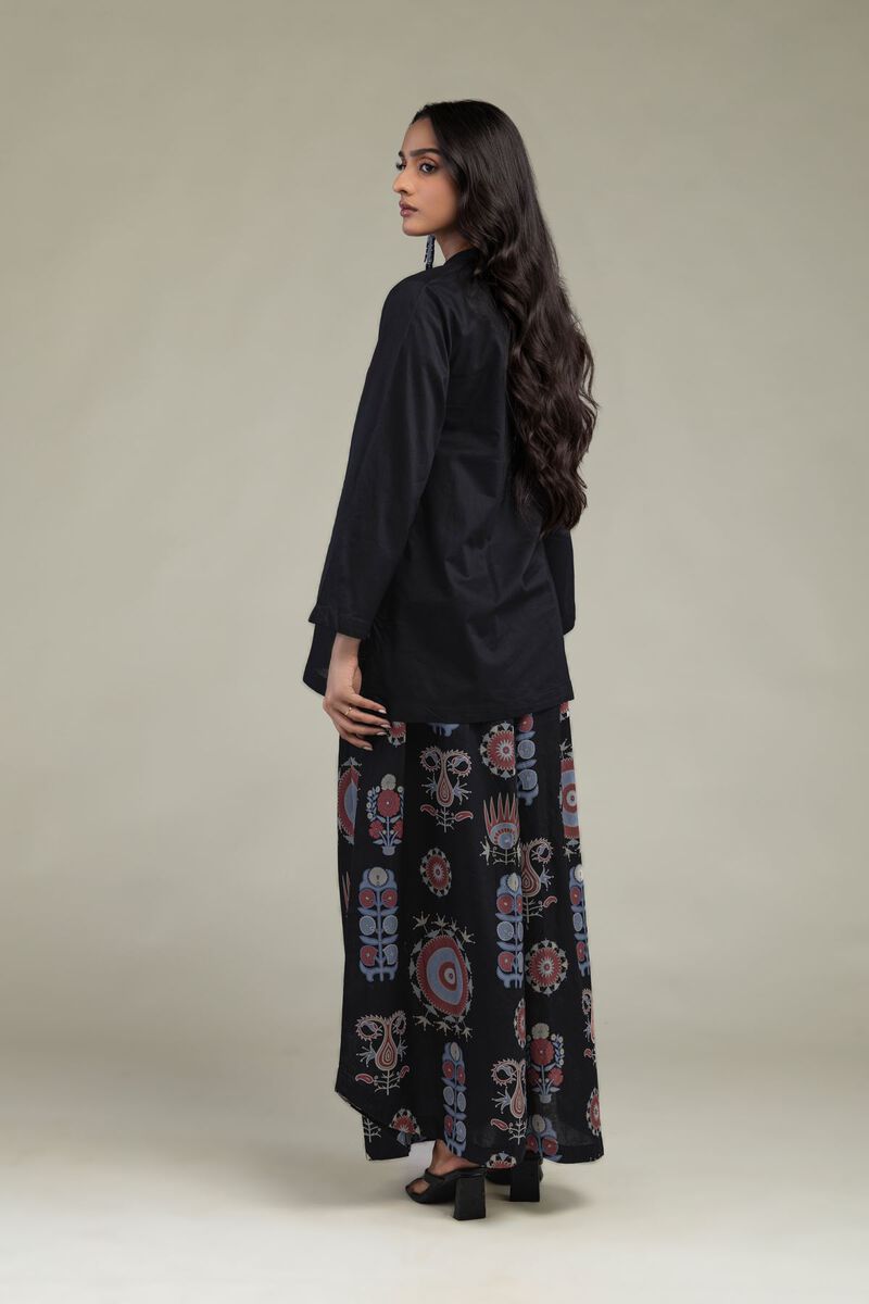 Printed | Cambric | Solid Black Kurta | USD 35.00