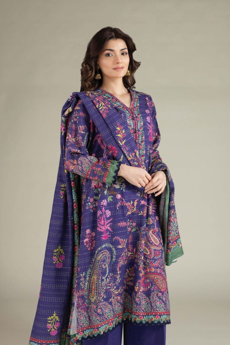 Printed | Mesuri Dobby | Tailored 3 Piece | USD 65.00