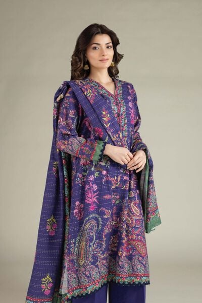 Printed | Mesuri Dobby | Tailored 3 Piece | USD 65.00