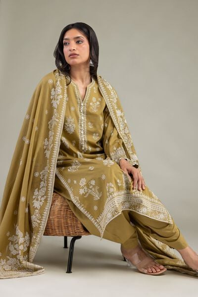 Cambric | Cambric V-Neck Kurta | USD 40.00