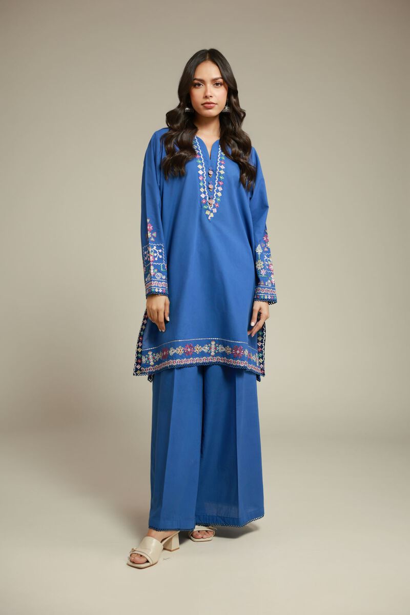 Embroidered | Cambric | 2-Piece Tailored Set | USD 55.00