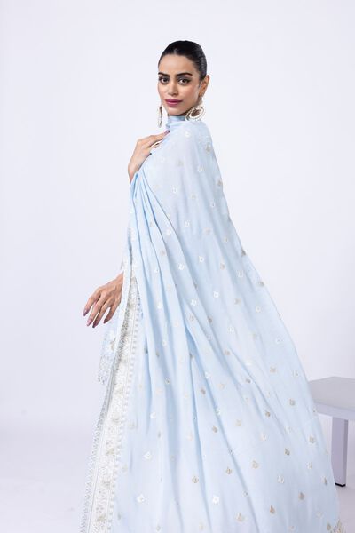Embroidered | Light Thai Silk | Dupatta | USD 50.00