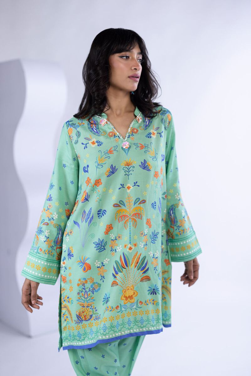 Printed | Thai Silk | Kurta | USD 22.50