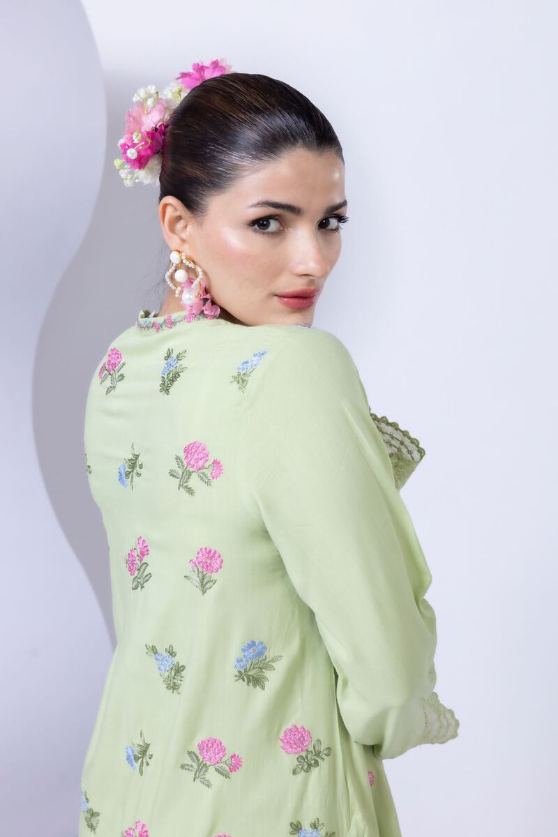 Embroidered | Crosshatch Raw Silk | Kurta | null