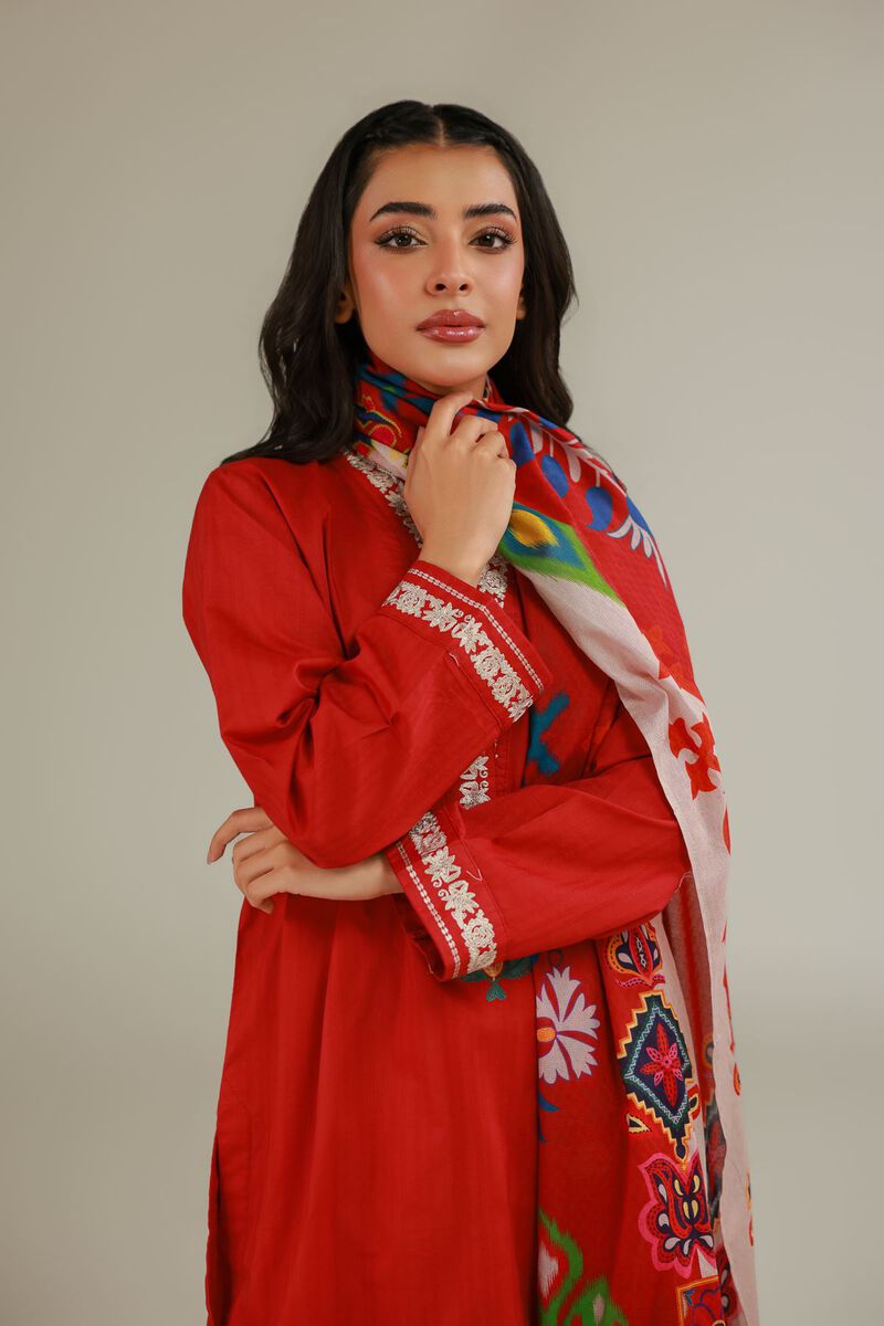 Embroidered | Cotton Net | Cotton Net Dupatta | USD 25.00