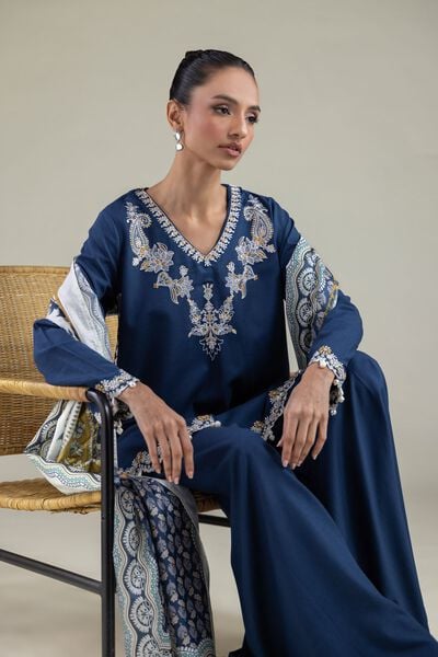 Embroidered | Raw Silk | Kurta | USD 55.00