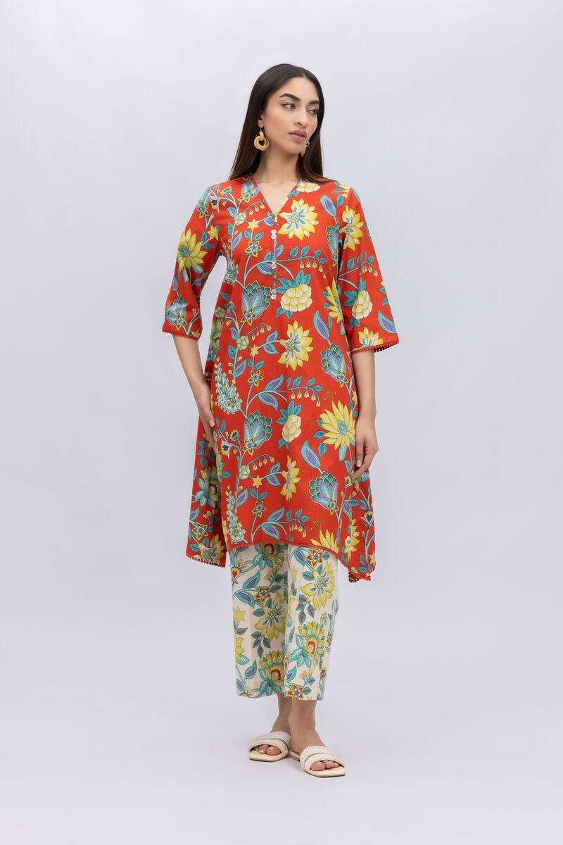 Printed | Crosshatch Poplin | Kurta | USD 7.50