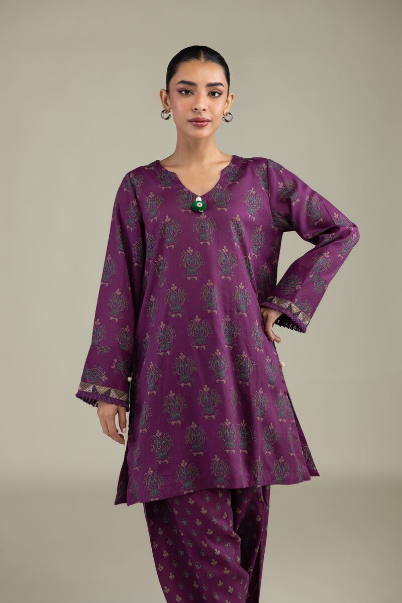 Printed | Textured Weave | Short Printed Kurta | USD 35.00