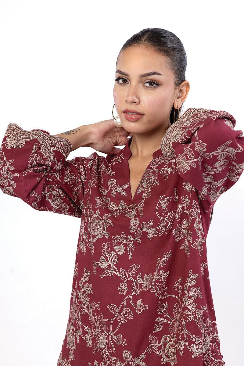 Embroidered | Crosshatch | Tailored 2 Piece | Top and Bottom | USD 45.00