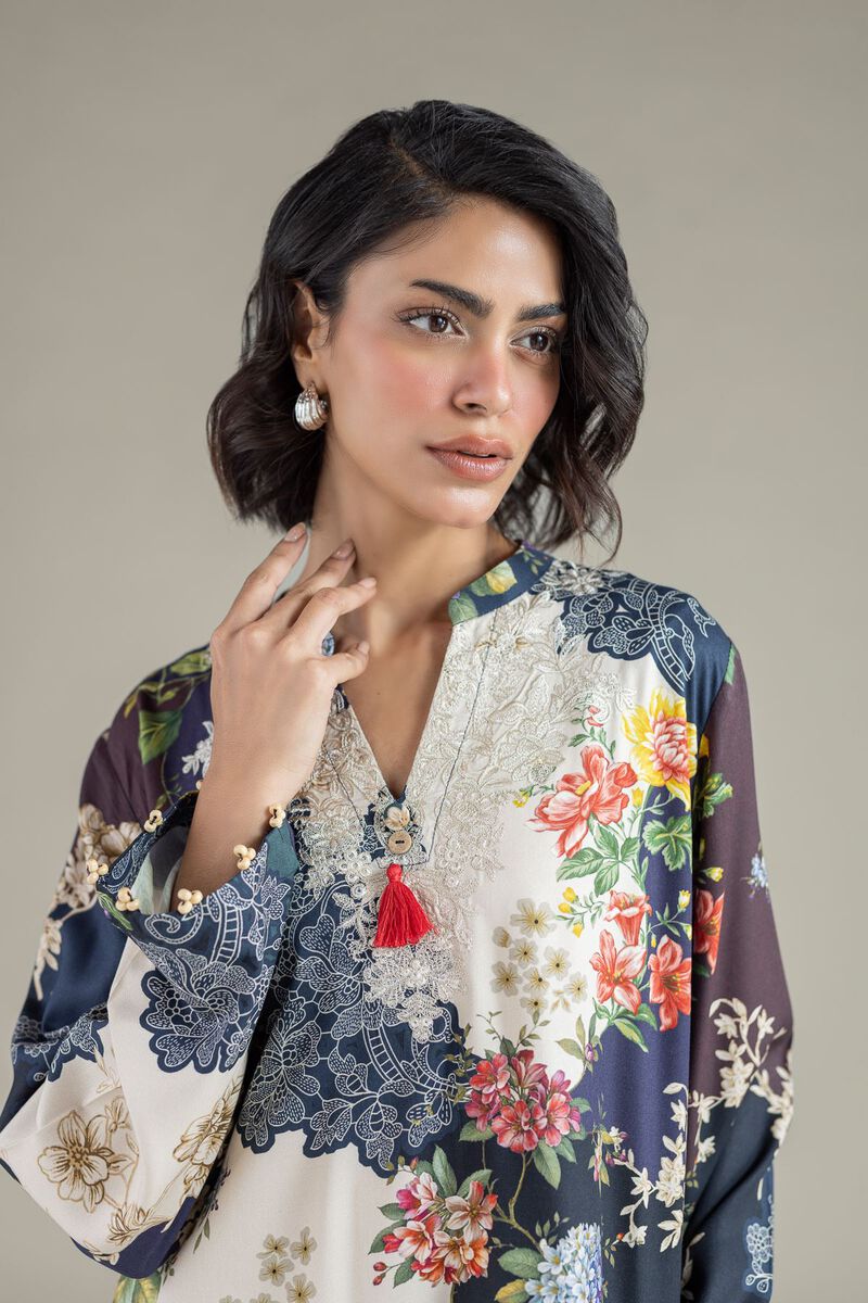 Embroidered | Marina | Floral Tassel Kurta | USD 30.00