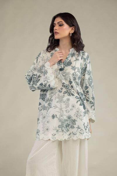 Embroidered | Lawn | Lawn V-Neck Kurta | USD 35.00