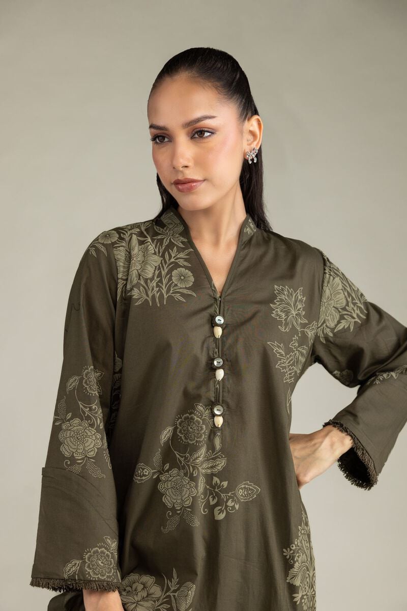 Printed | Cambric | Longline Floral Kurta | USD 35.00