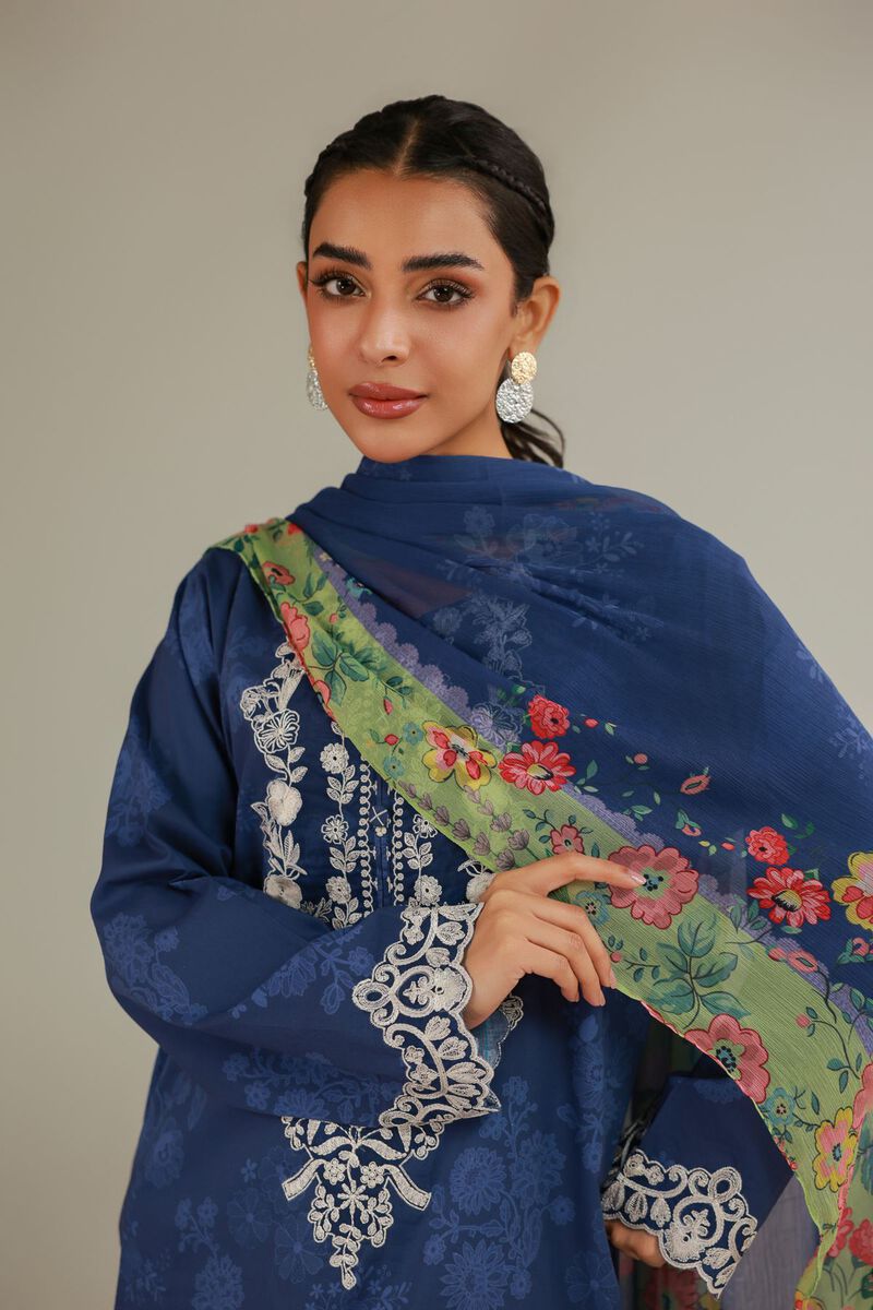 Embroidered | Cambric | Cambric Tailored 3-Piece | USD 75.00